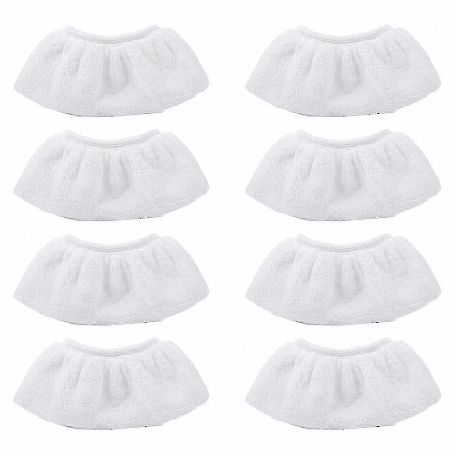 Microfiber Cleaning Cover Set for Steam Mop Nozzle Attachments, 8-Piece Replacement Kit Compatible with Multiple Models