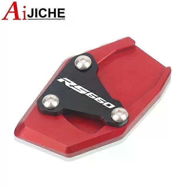 Motorcycle CNC Aluminum Kickstand Foot Side Stand Extension Pad Support Plate Fit For Aprilia RS660 RS 660 20202023