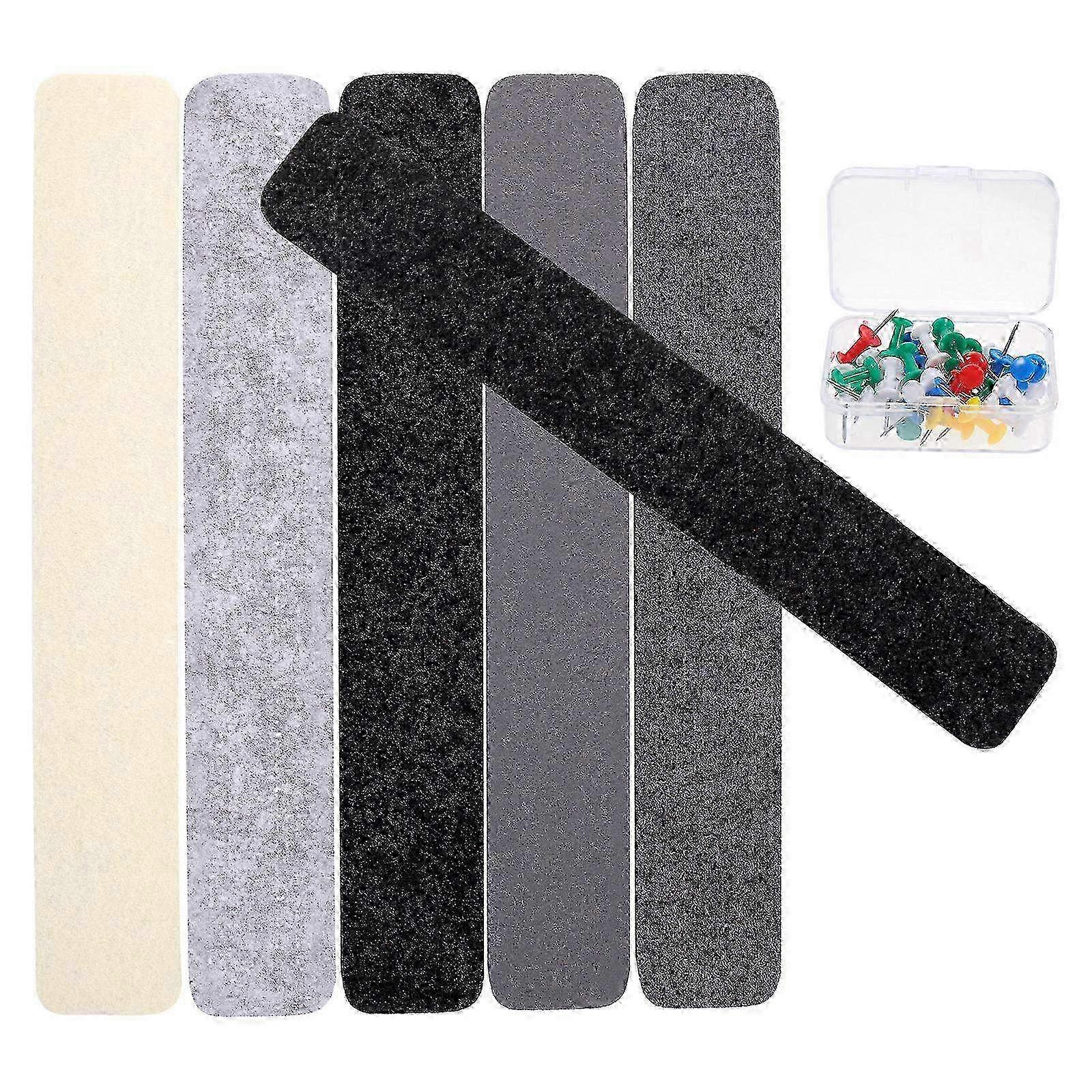1 Set of 33x5CM Felt Pin Board Strips for Office & Home Wall Bulletin Board - Ideal for Organizing Notes & Messages
