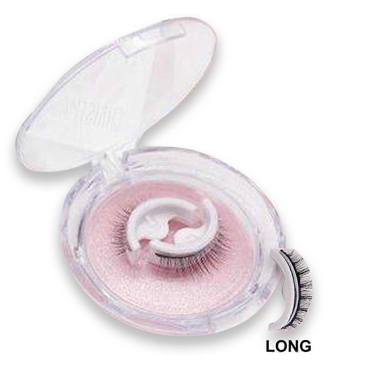 Reusable Self Adhesive Eyelashes, Natural Fluffy False Eyelashes, Wispy Long Extension Eyelashes Pack Soft Reusable Lashes No Glue, Fake Eyelash