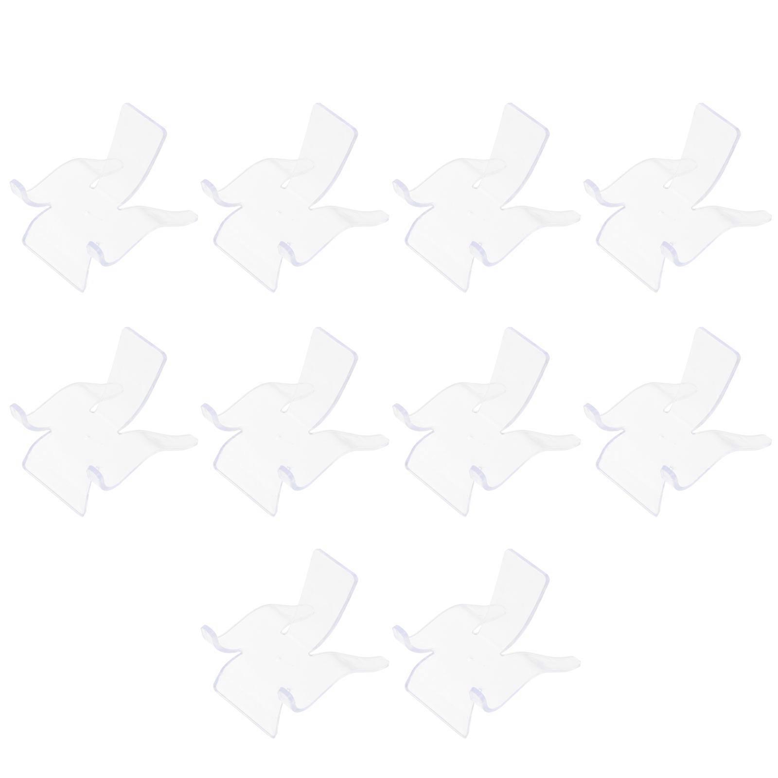 Durable Jewelry Display Set 20Pcs Clear Acrylic Stand Perfect For Exhibiting Crystals At Festivals And Events