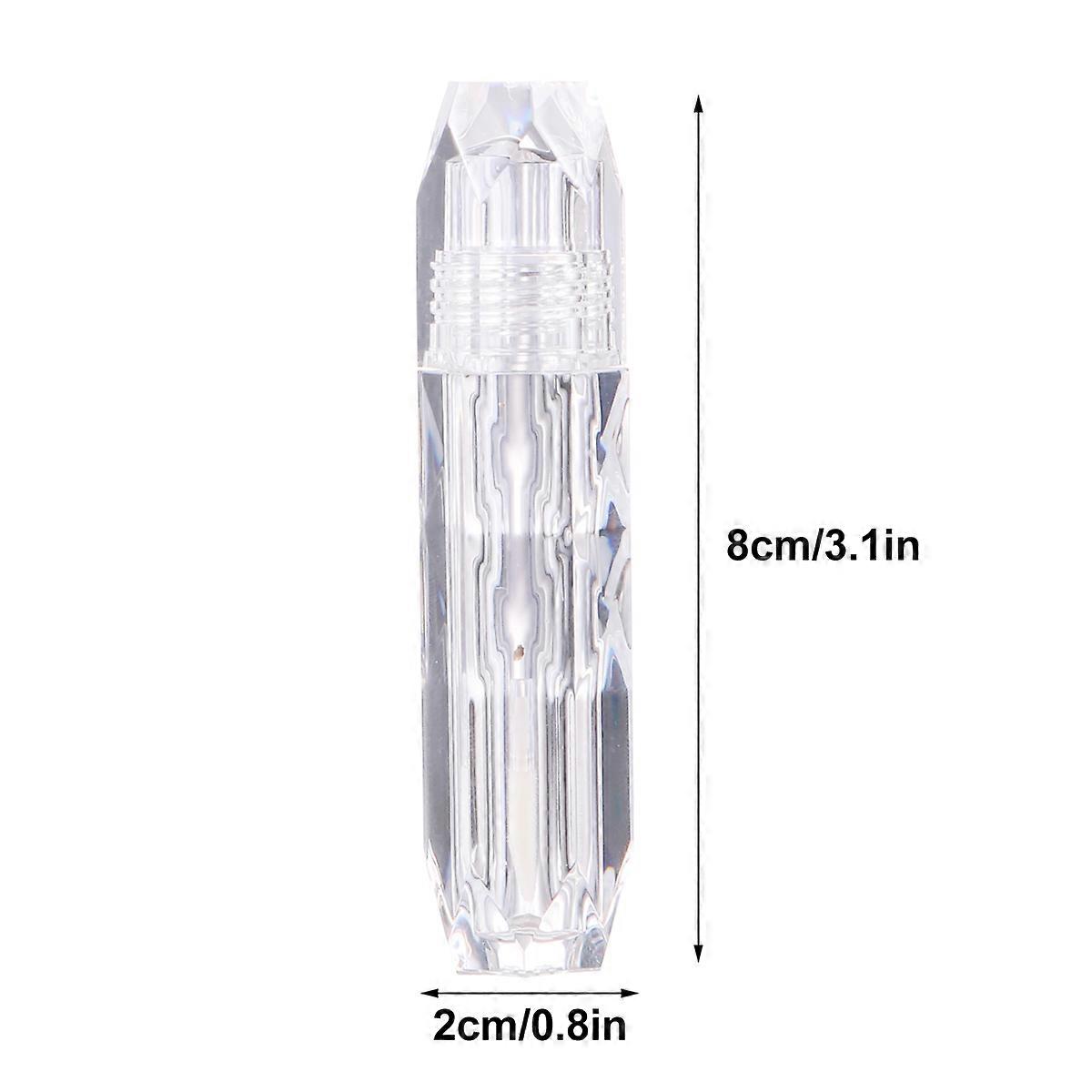 5Pcs Mini Empty Lip Gloss Tube For DIY Lipstick And Cosmetic Packing Container Ideal For Girls Daily Usage In Travel-friendly Design