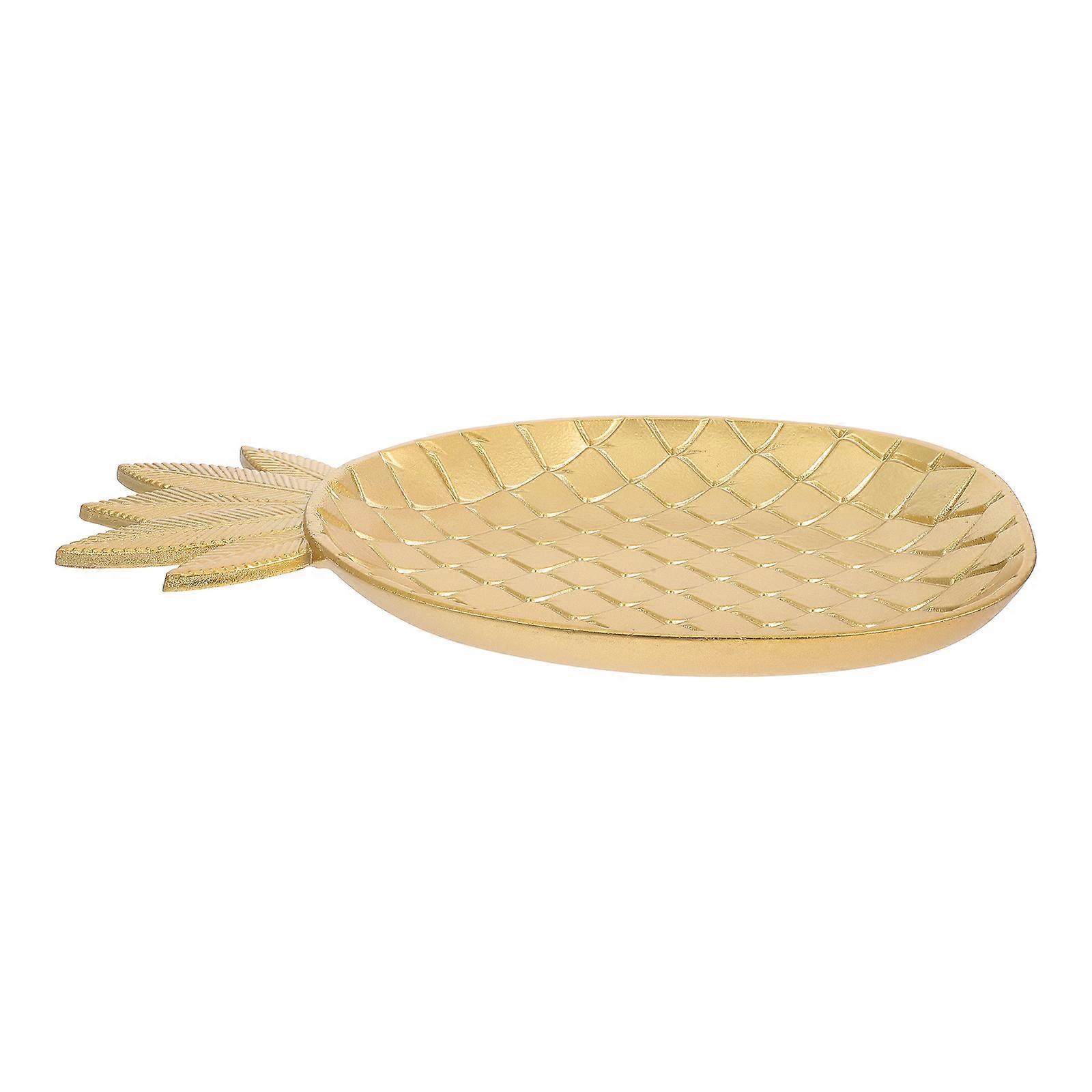 Yellow Pineapple Shape Cake Rack Tray 35X22X2.5CM Great For Practical Fruit Storage 1Pack