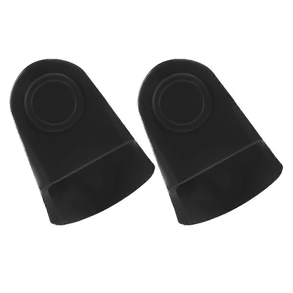 Housse de protection de l’embouchure de saxophone avec une excellente finition et une surface polie 2pcs Noir