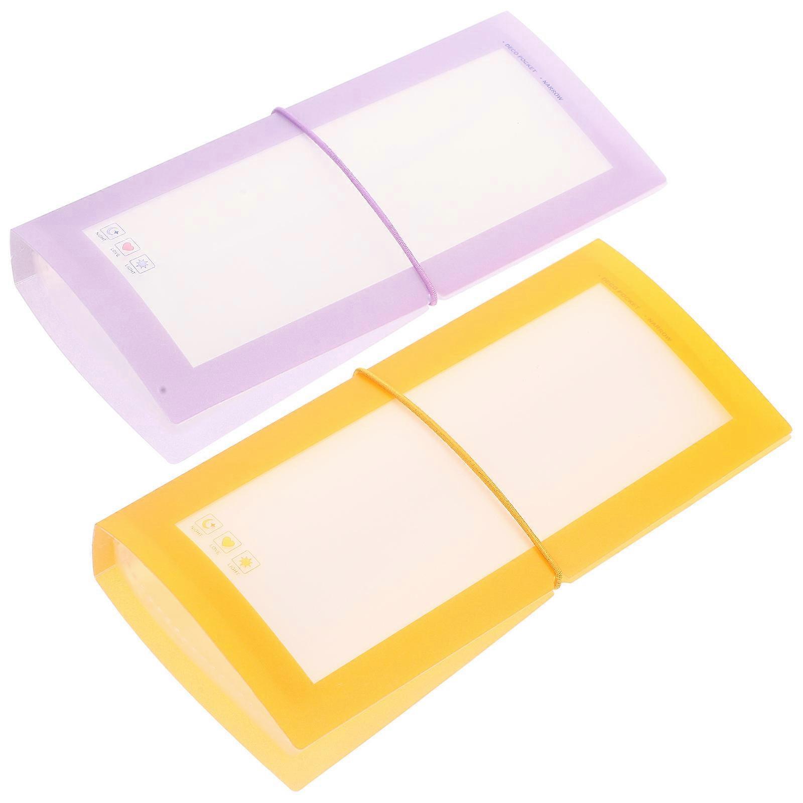 2pcs Macaron Color Transparent Sticker Collecting Album – Large Capacity Storage Book for Organizing and Preserving Stickers, Lightweight and