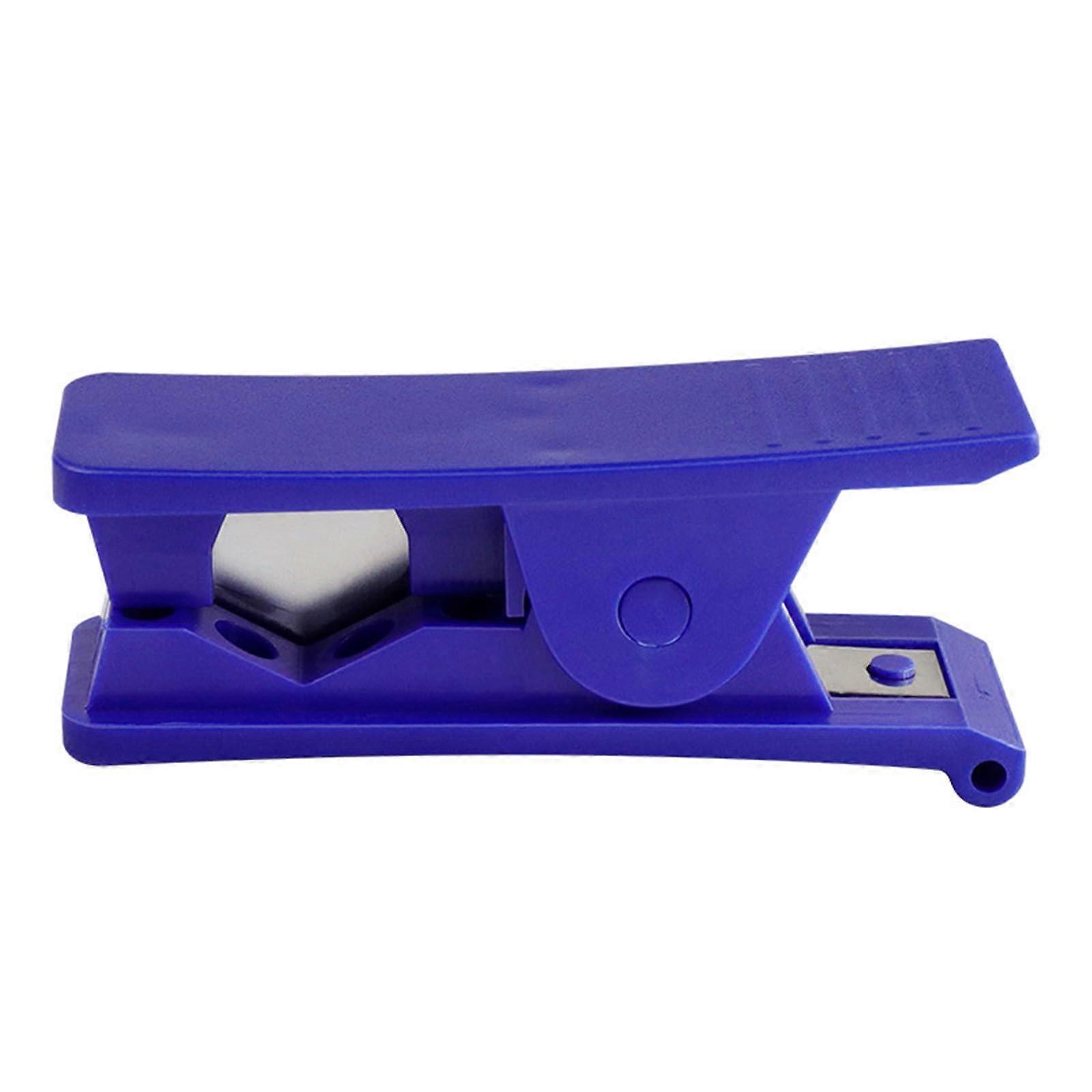 Ergonomic Portable Pipe Cutting Tool for Quick Accurate Cuts in Garden Water Systems and Plumbing Maintenance - Blue