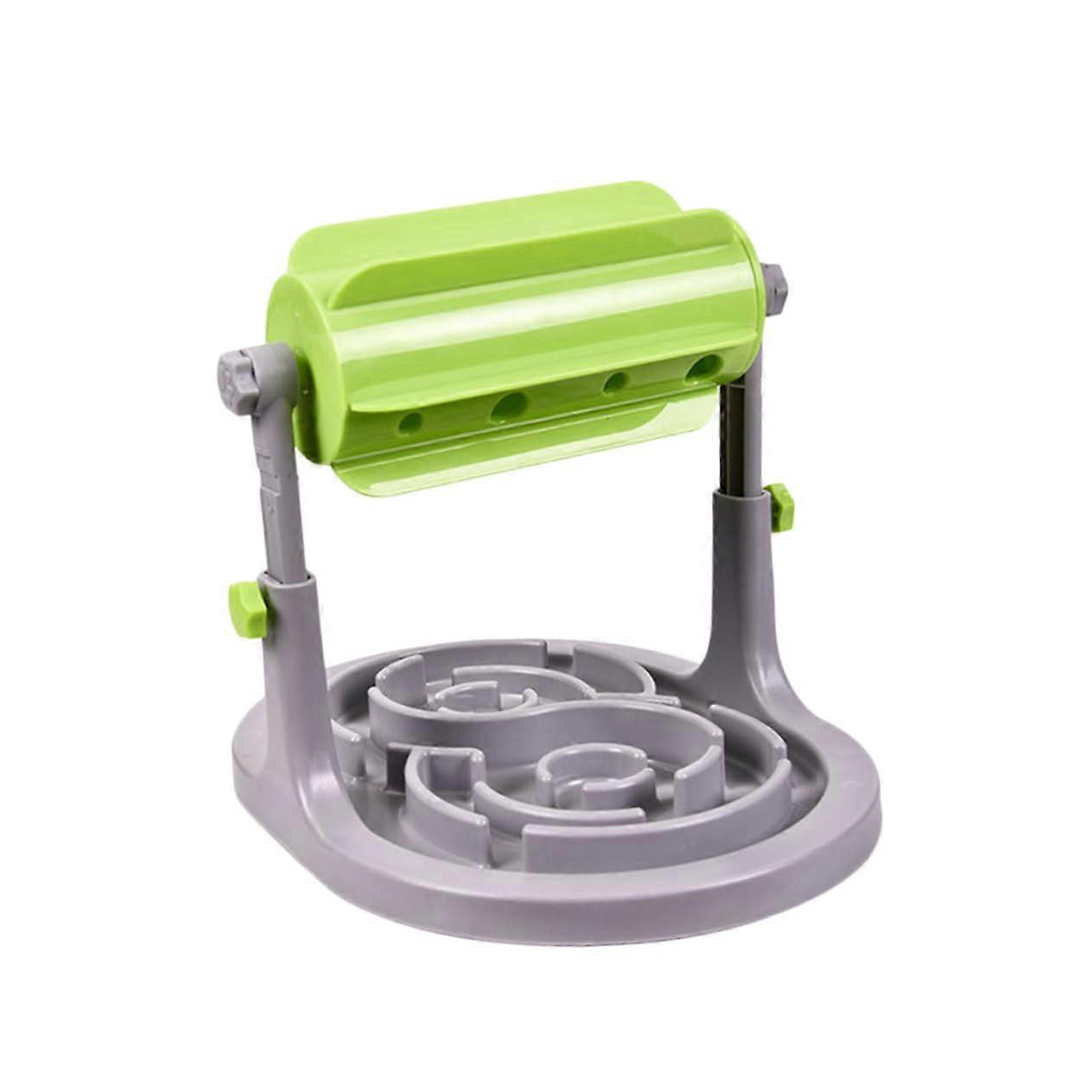 Drum Food Dispenser Plastic Interactive Slow-Feeder Toy For Dogs And Cats Drum-Shaped Medium Size Prevent Overeating