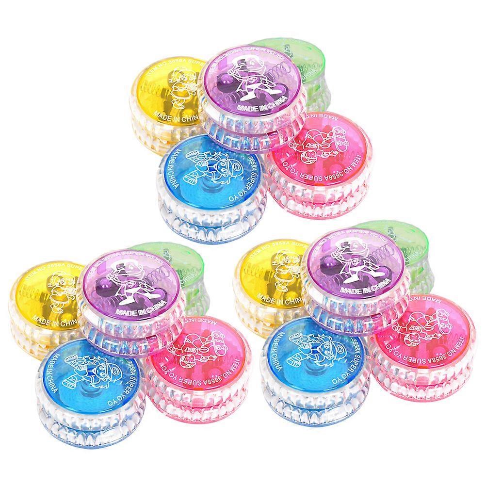 15Pcs Colorful Light Up Yo-Yo Toys Assorted Color Entertainment Fun For All Ages