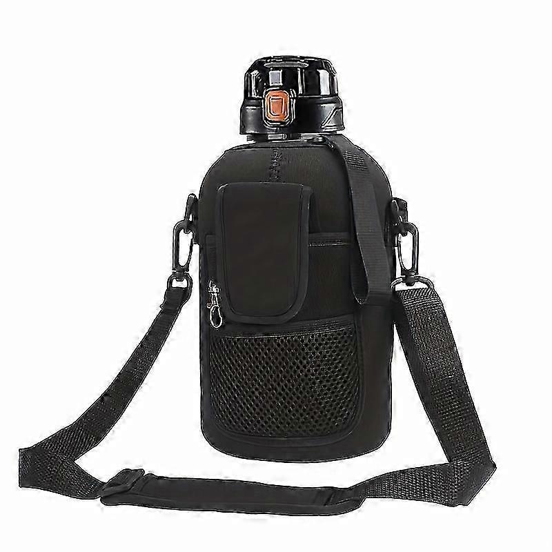 1900ml/64Oz Large Water Bottle Sleeve, Anti Scald Neoprene Bottle Holder With Shoulder Strap (Sleeve Only)
