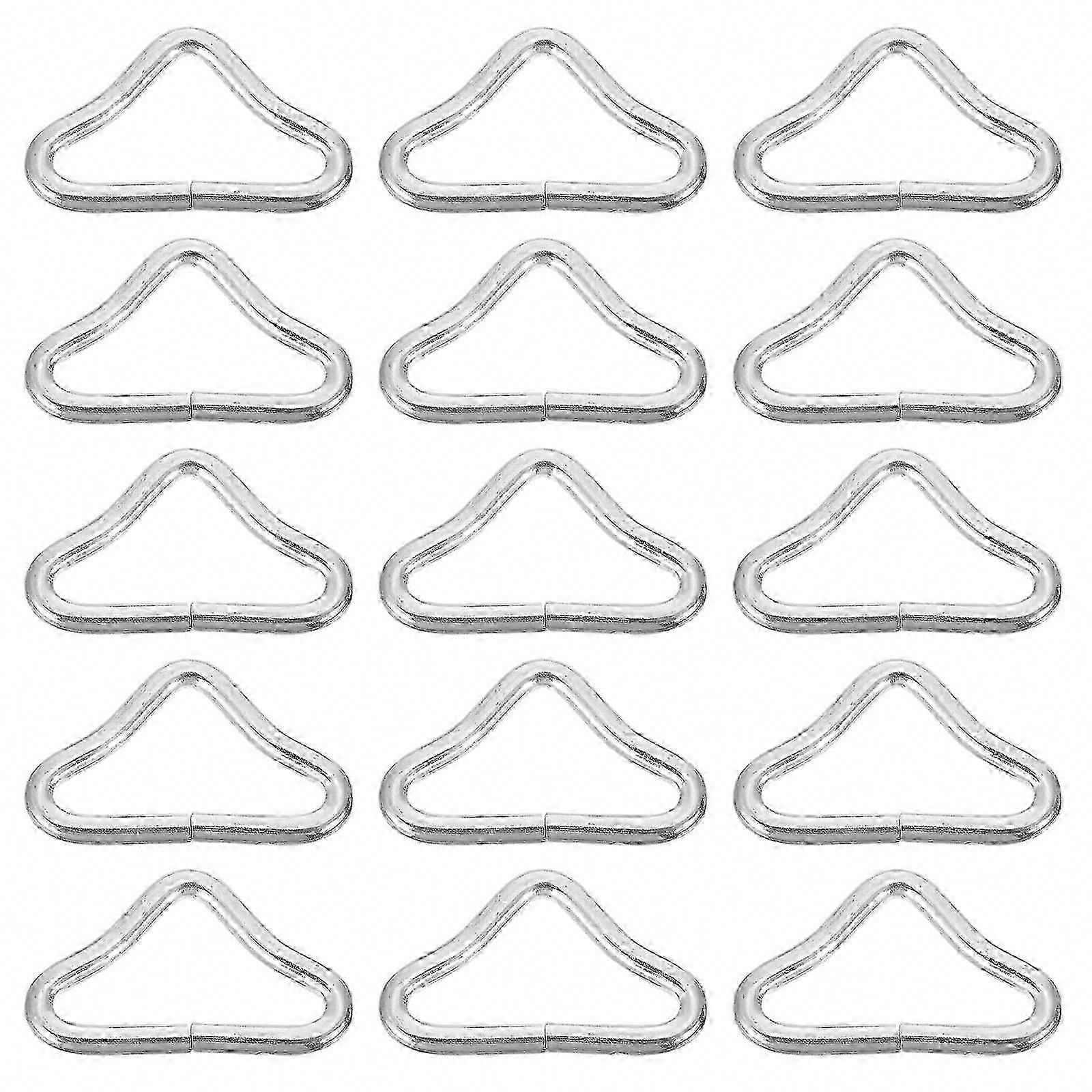 40 PCS Triangle Buckle for Kids Ring Trampoline Slide Lock Handbag Hardware Connector