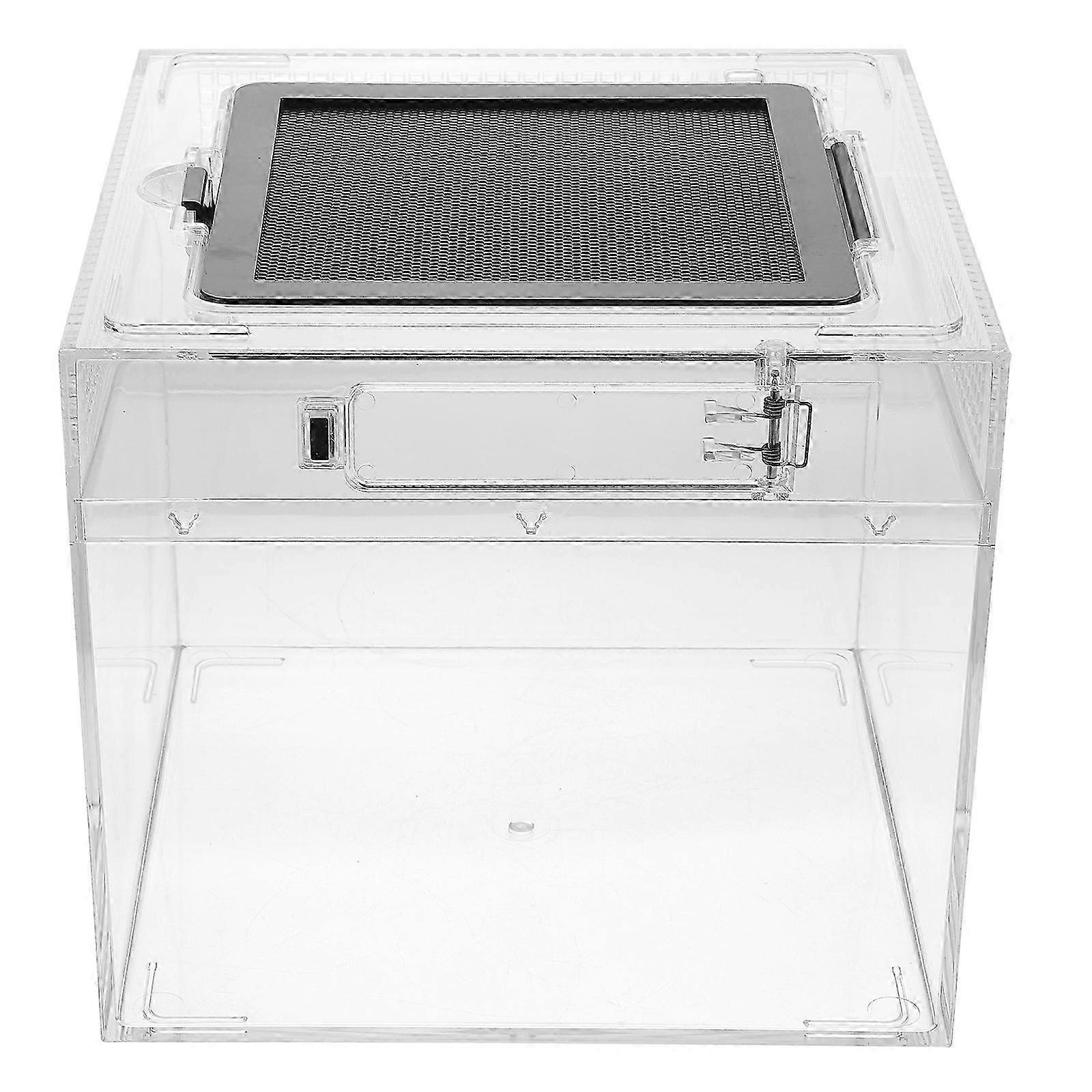 2025 1Pc Reptile Feeding Box Small Crawling Pet Hatching Container Lizard Habitat Box