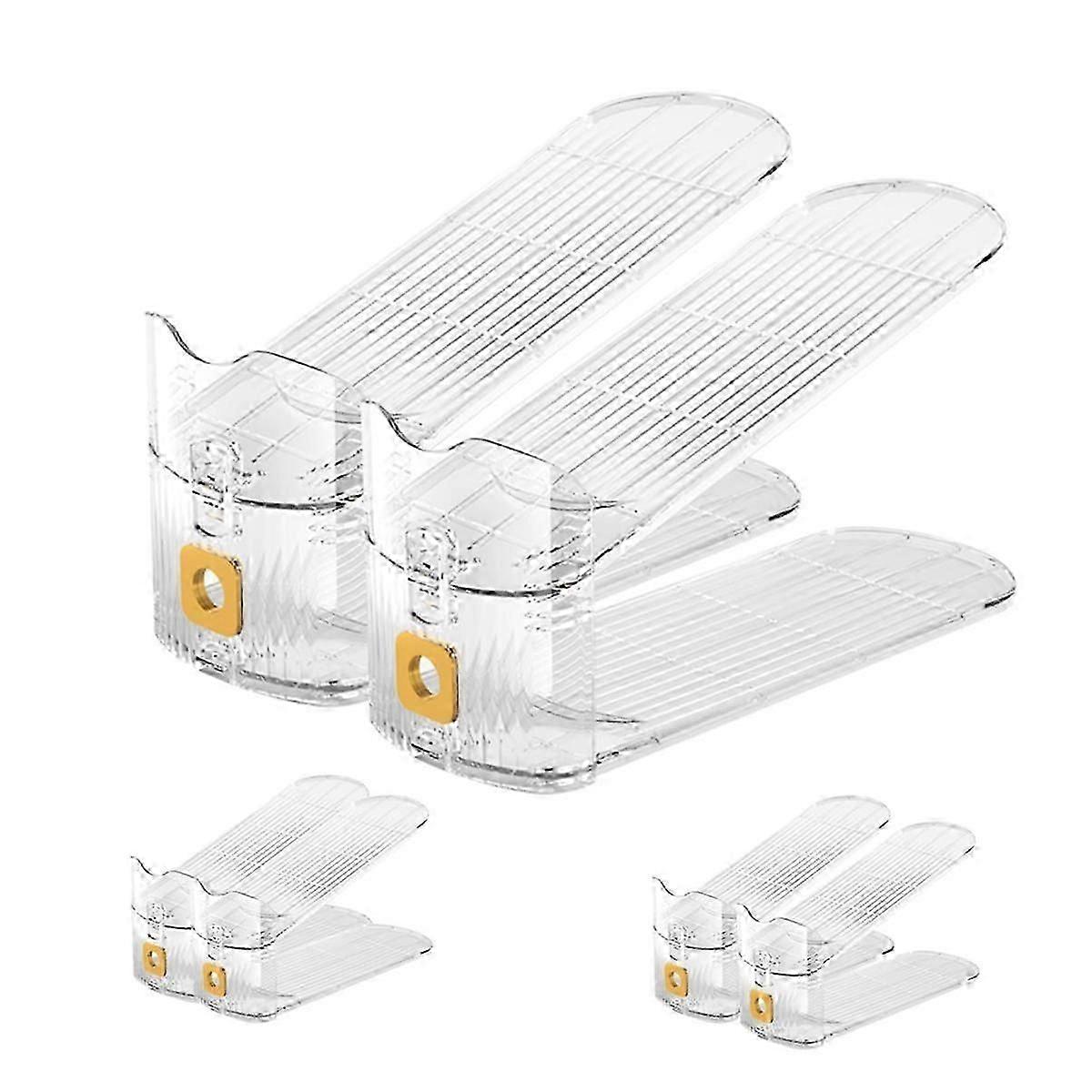 Shoe Stacker 6Pack Adjustable Shoe Slots Space Saver Shoe Rack for Cabinet Storage Shoe Holder Stand for Organization