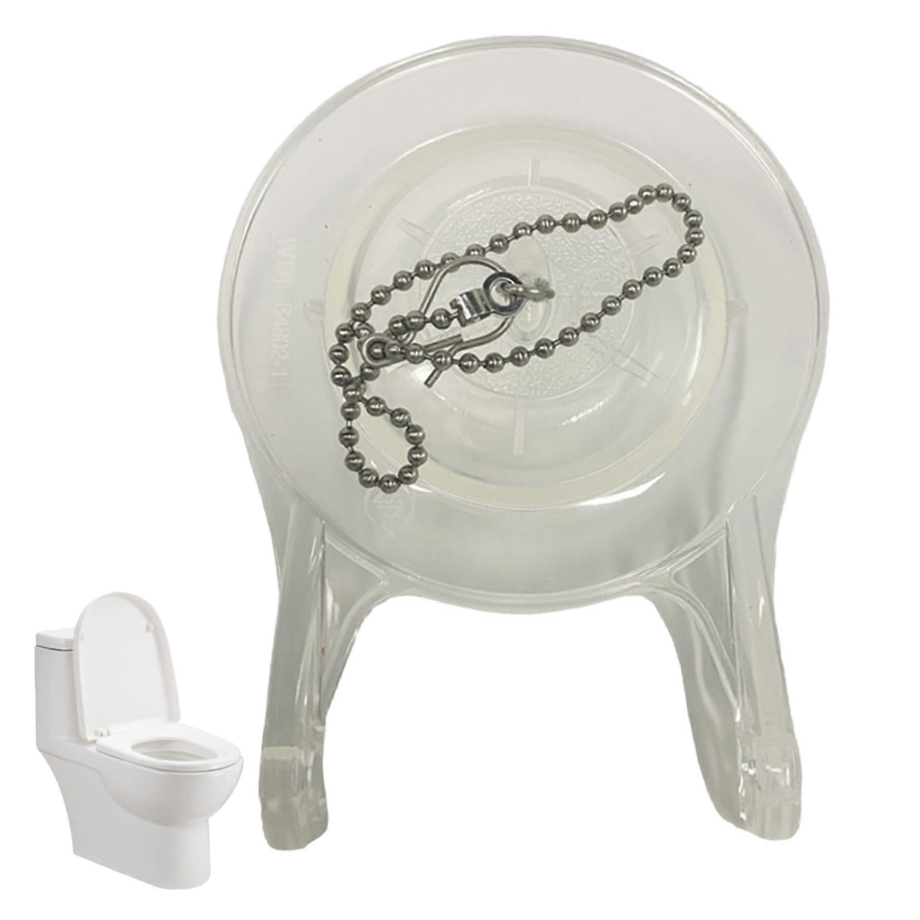 Toilet Flapper Replacement 3 Inch Transparent Soft Rubber Flapper Valve for Standard Toilets