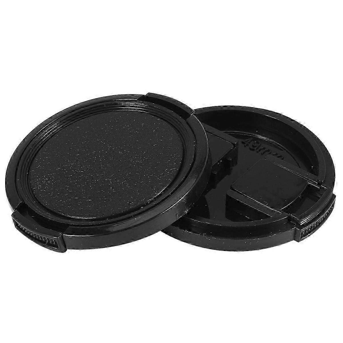 Universal 10pcs 49mm Center Pinch Front Lens Cap Set for DSLR Cameras