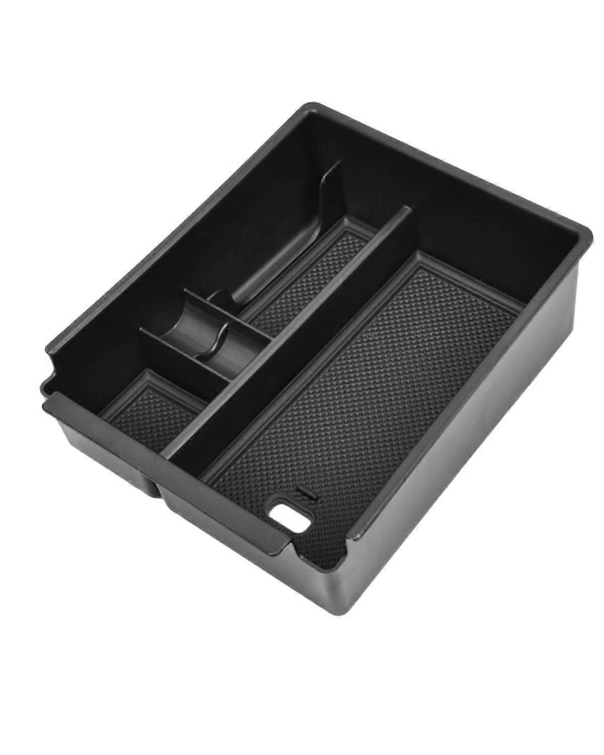 Centre Armrest for Tucson 2022 - Black Centre Console Storage Box Organiser with Portable Handle, Car Accessories