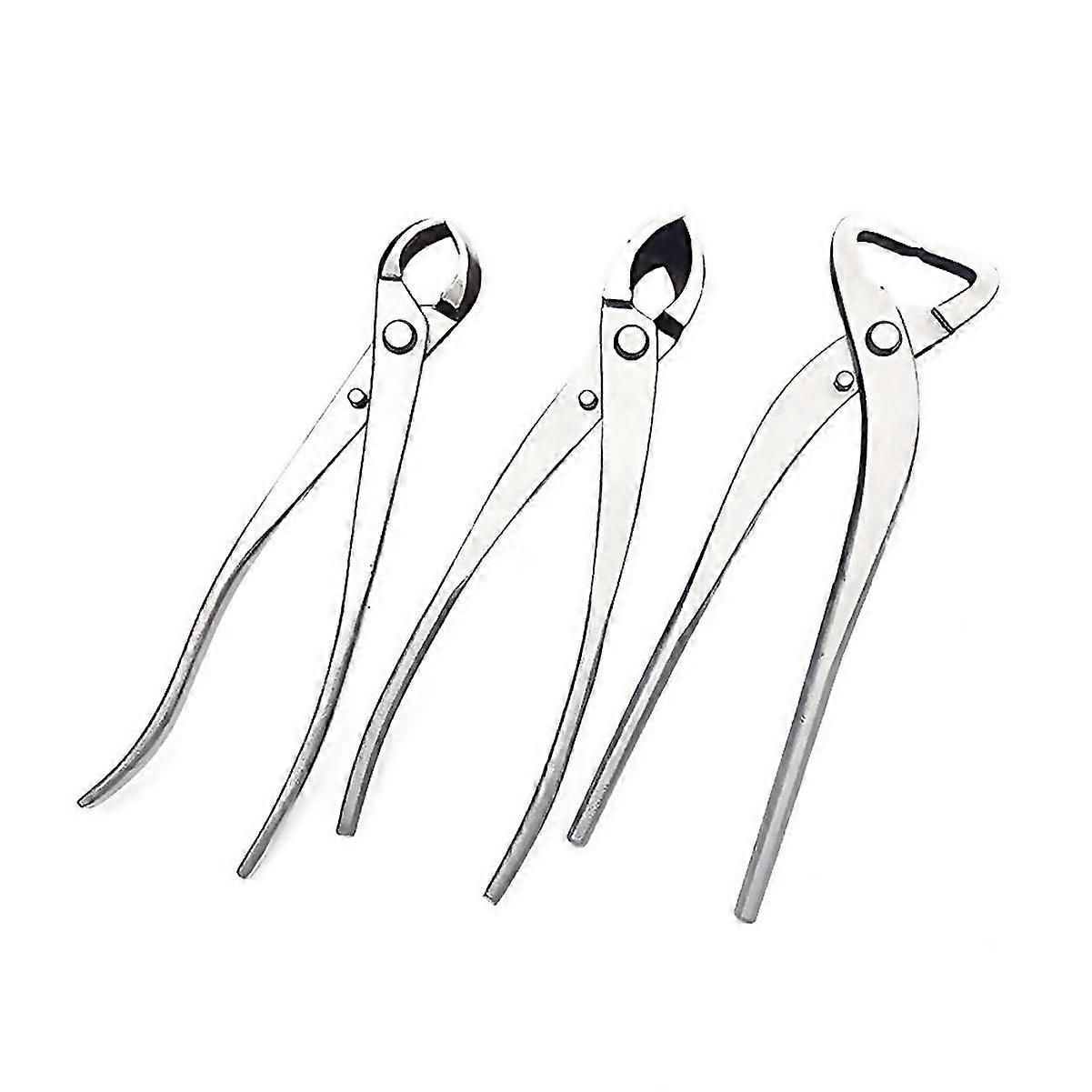 For 1 set bonsai modeling tools round mouth scissors bevel scissors