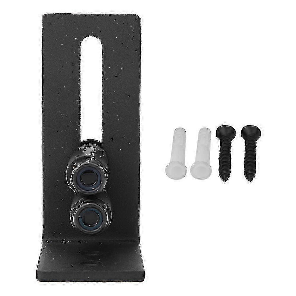 Adjustable Sliding Barn Door Floor Guide Roller and Wall Mount Hardware Kit for Smooth Operation