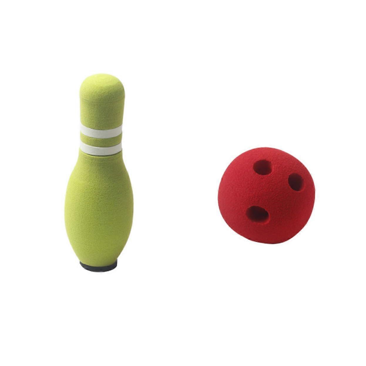 7 Pcs Bowling Indoor Outdoor Mini Bowling with Target Bottles Educational Sports Game for Random Color Random Color