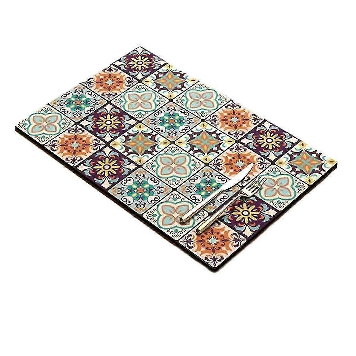 Retro Quick-Drying Water-Draining Mat for Kitchen Bar Countertops