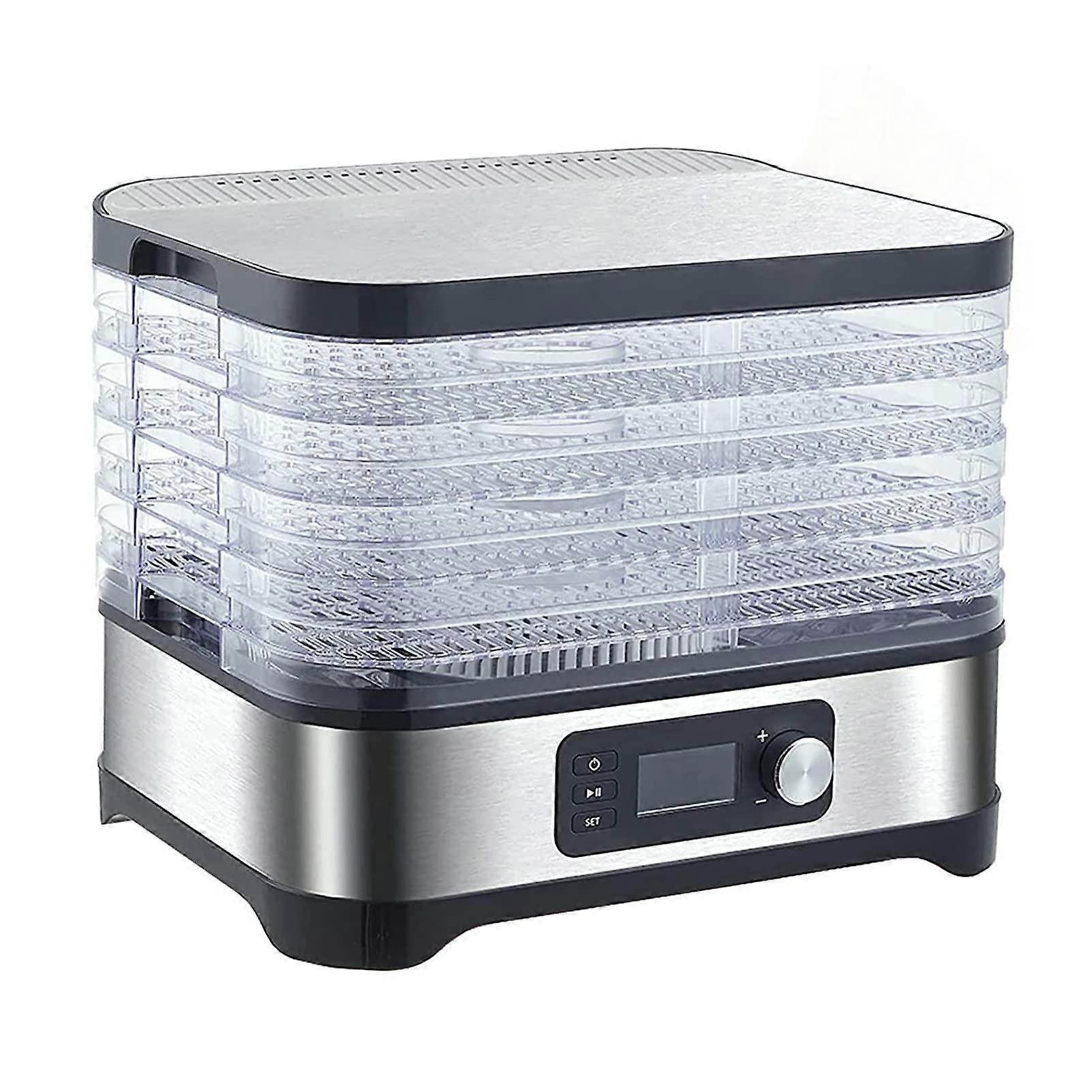 Electric Fruit Dehydrator, 5 Tray 400W, 24 Hour Timer, 3570 C, Mushroom Dryer for Fruit, Meat and Vegetables