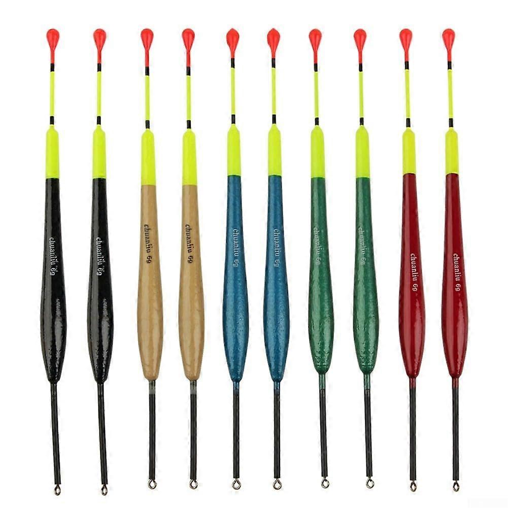 Fishing Float Line Stoppers 10-Pack, Waterproof Coated Bal Fir Material for Enhanced Buoyancy and Durability
