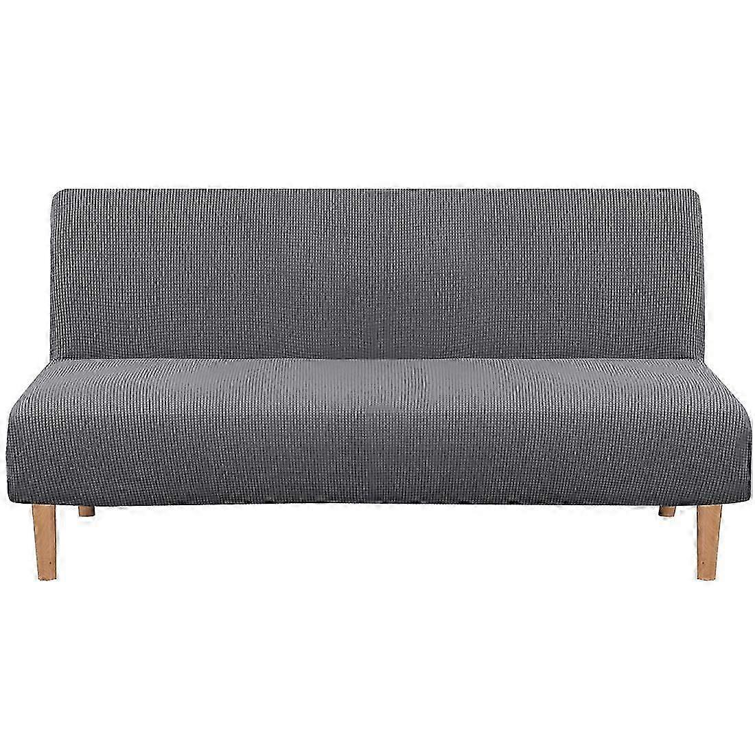 Armless fold Slipcover  with Elastic Bottom for Living Room
