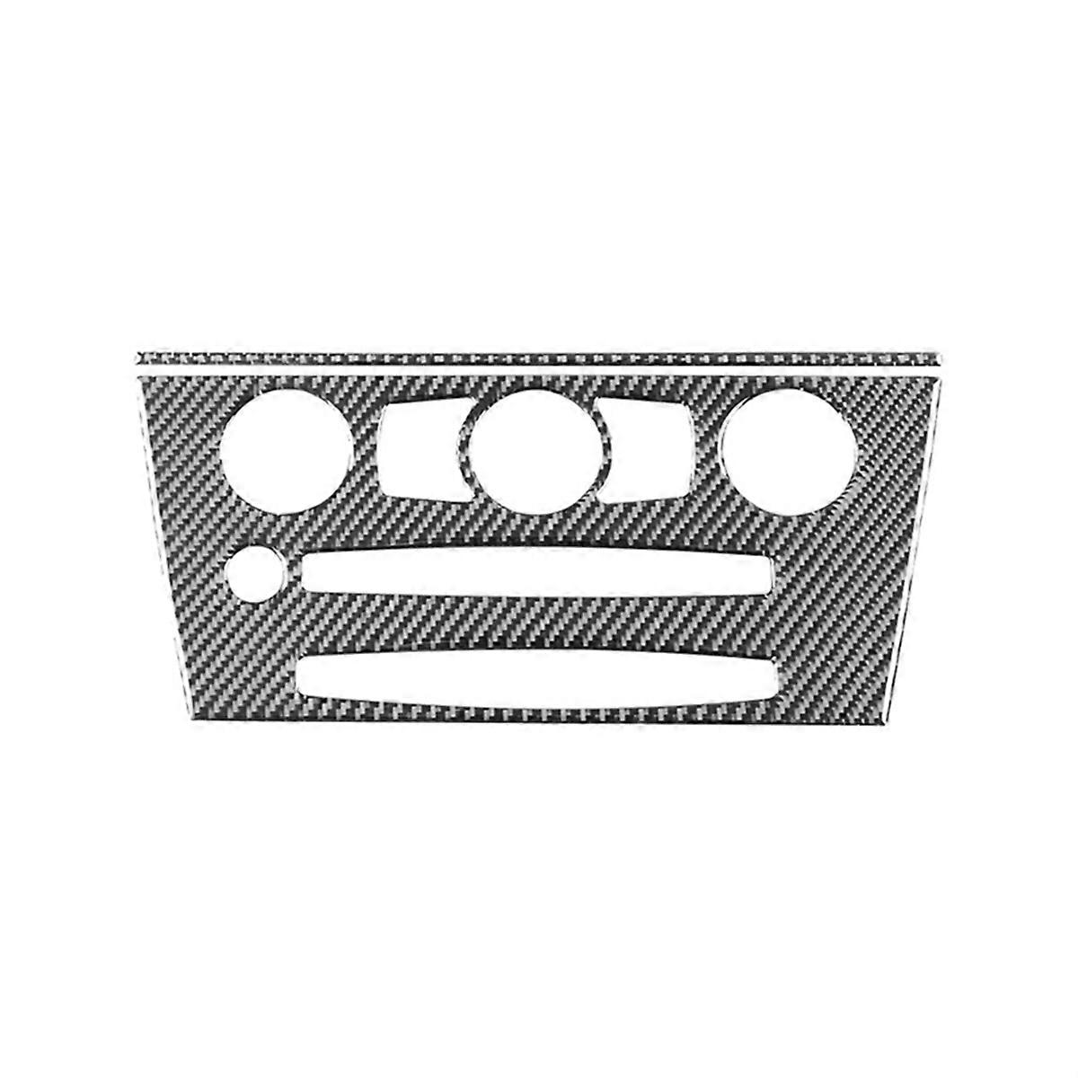 Carbon Fiber Center Console CD Air Vent Button Frame Cover Trim for 6 Series E63 E64 2004-2010 Inte