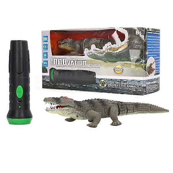 RC Krokodilspielzeug Innovativer Infrarot-Lichtsensor Soundeffekte Fernbedienung Simulation Krokodil