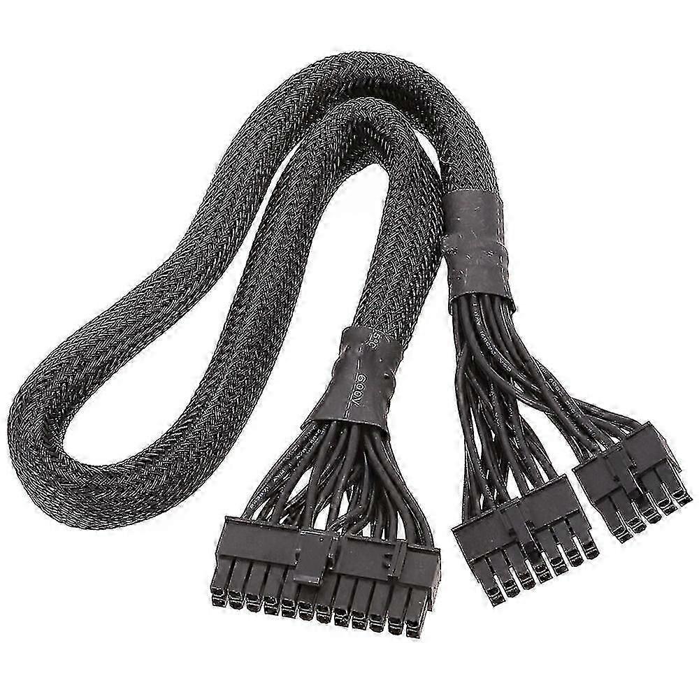 10+14 to 24-pin ATX power cord with braided mesh sleeve, suitable for AX1500i, etc.