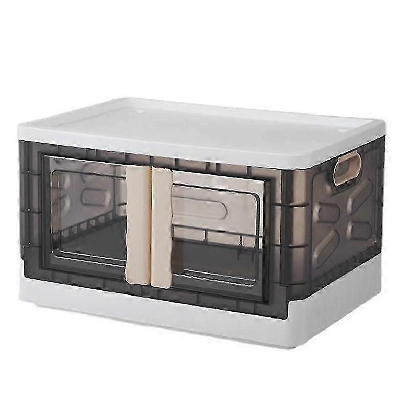 Stackable Storage Bin with Doors, Wheels and Lids for Closet Organizers