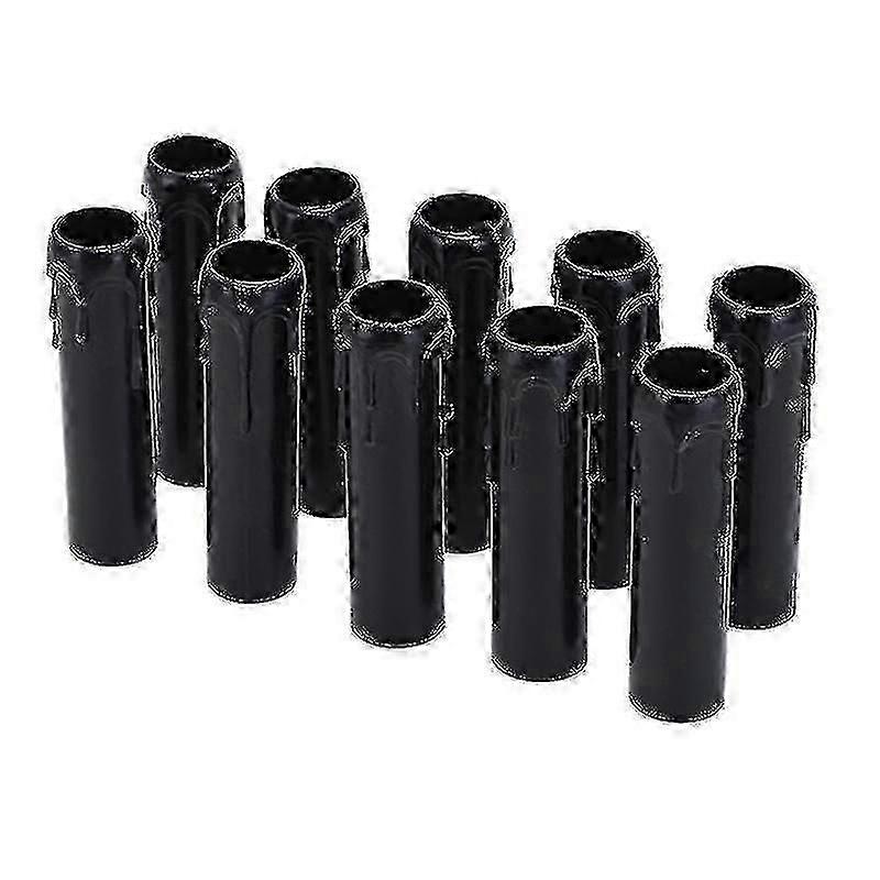 30mm x 100mm Plastic Chandelier Socket Covers 10 Pack for Vintage Candle Drip Wall Lights and Pendant Decorations
