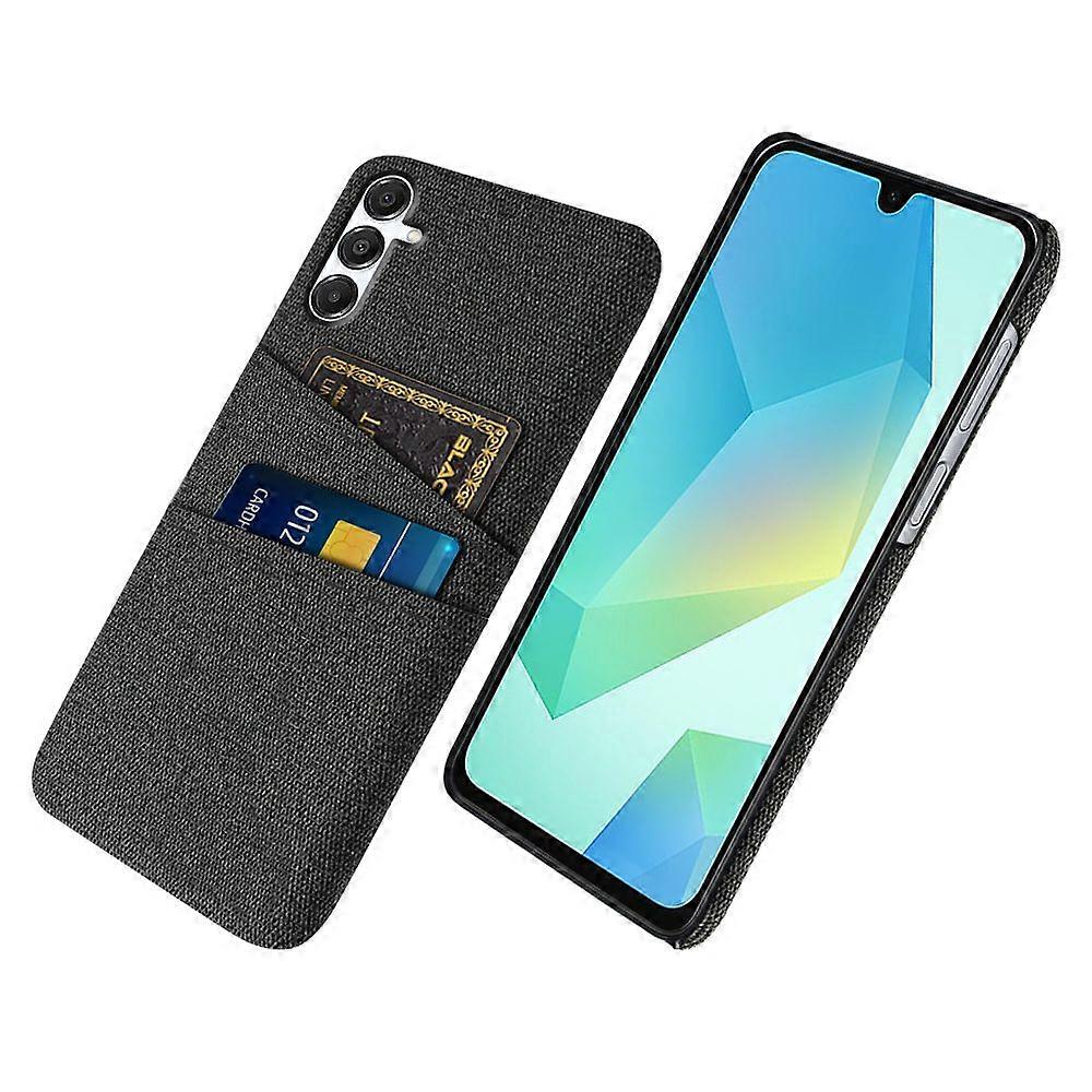 For Samsung Galaxy A17 5G Case Cloth + Hard PC Phone Cover with Dual Card Slots