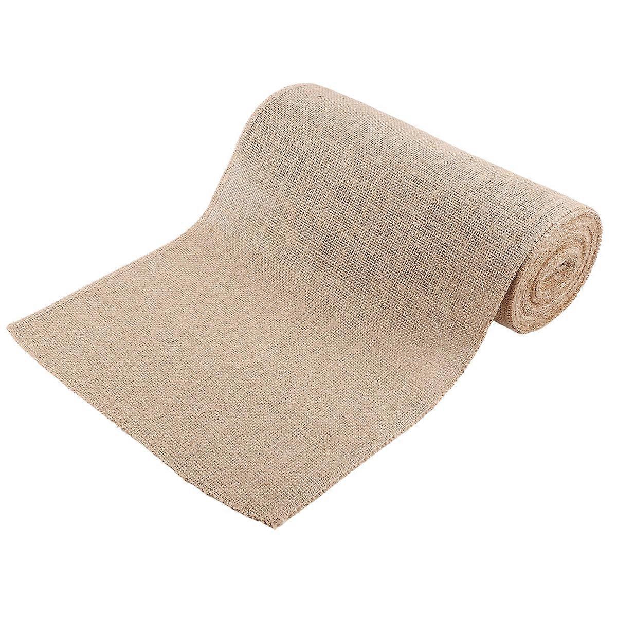 1 Roll Burlap Table Runner 30cm Width 10M Long Burlap Fabric Roll Farmhouse Table Runners Country Wedding Decoration