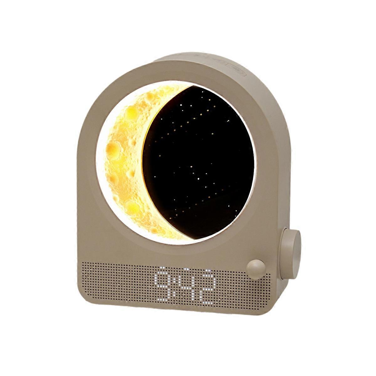 Alarm Clock Sunrise Wake Up Light, Night Lamp Clocks for Bedrooms with Meteors Lights, Dual Alarm Clock EU Plug