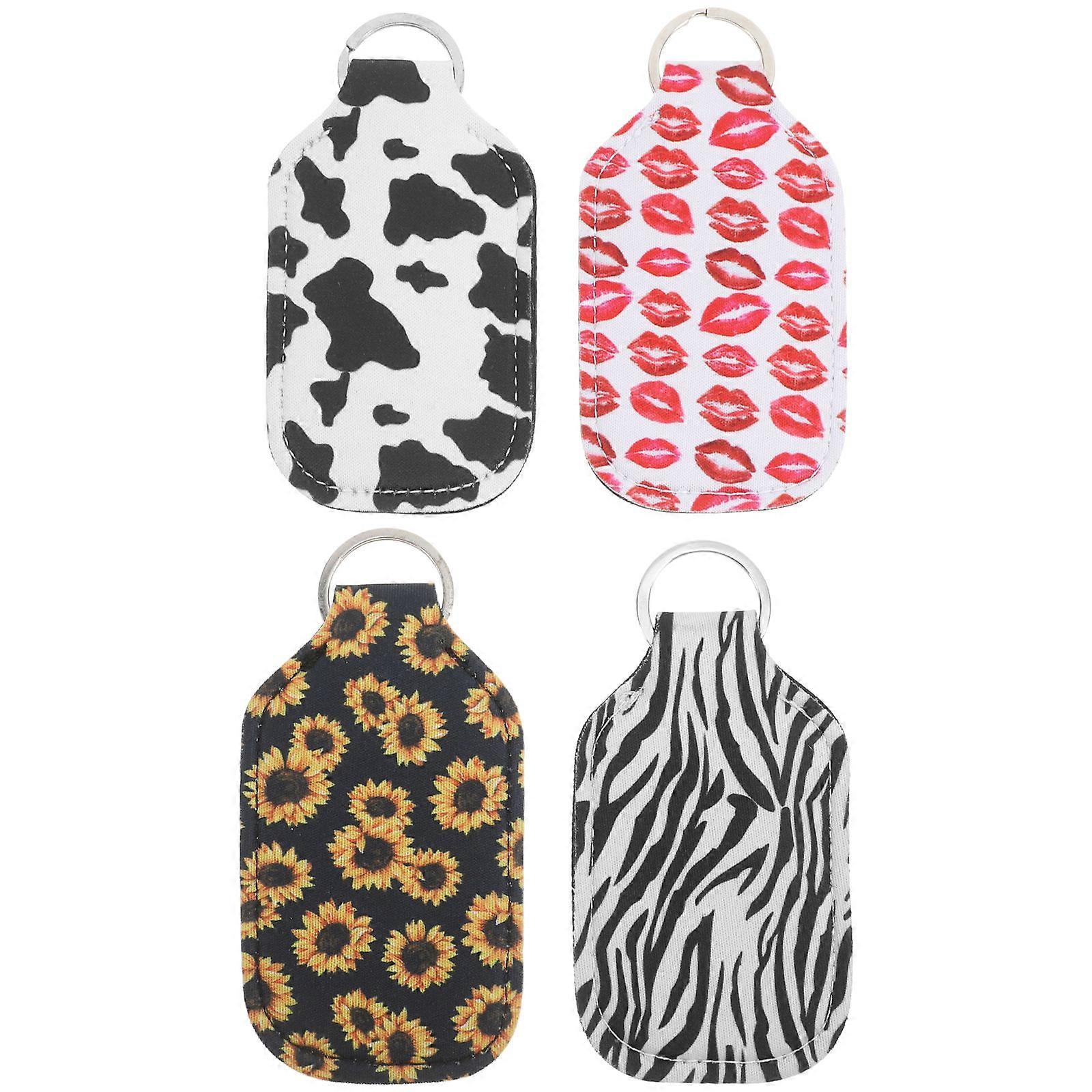 Leakproof Keychain Carrier Bottle Portable Storage Container 4Pcs