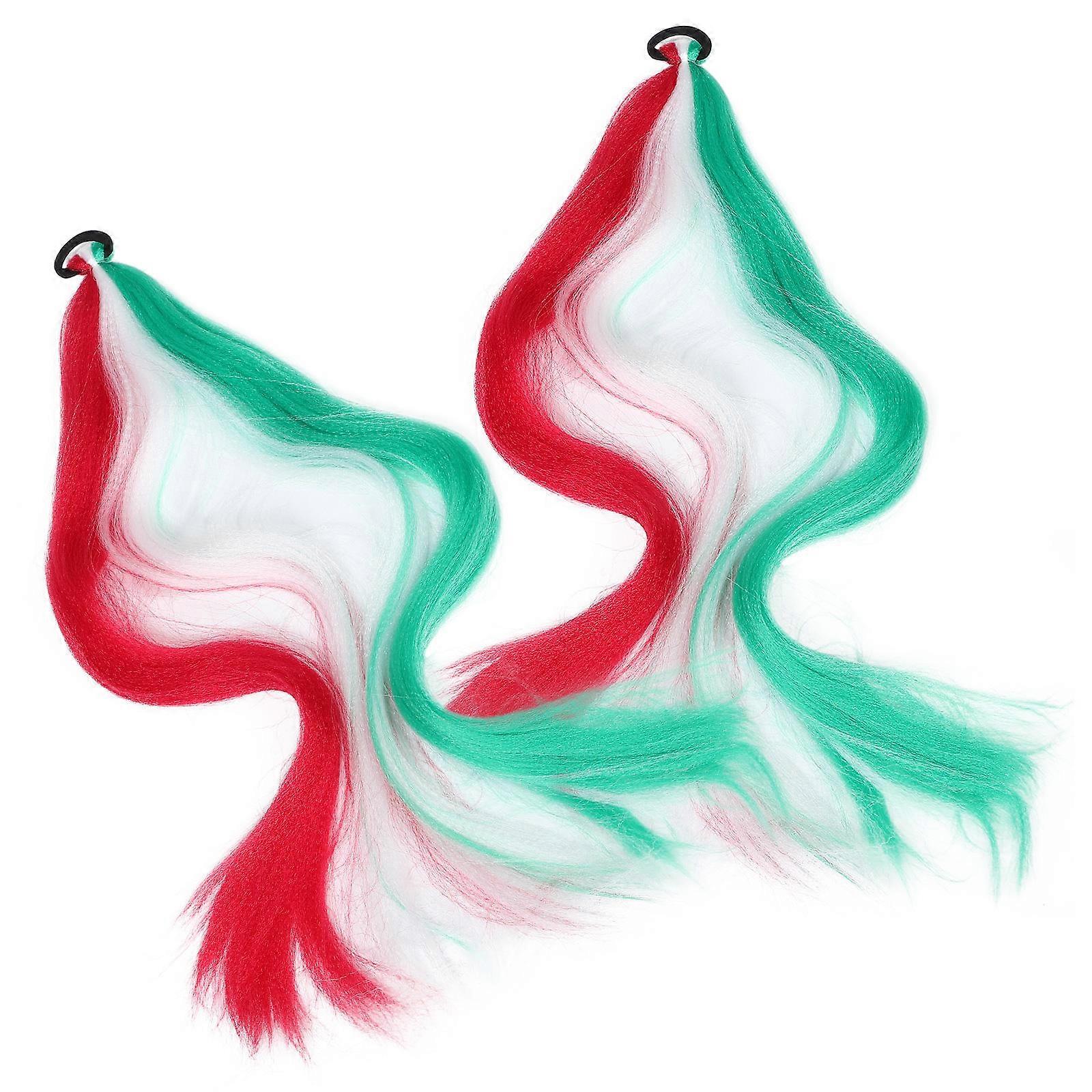 2Pcs Girls Ponytail Extensions Daily Life Party Role Playing Assorted Color Hair Extension