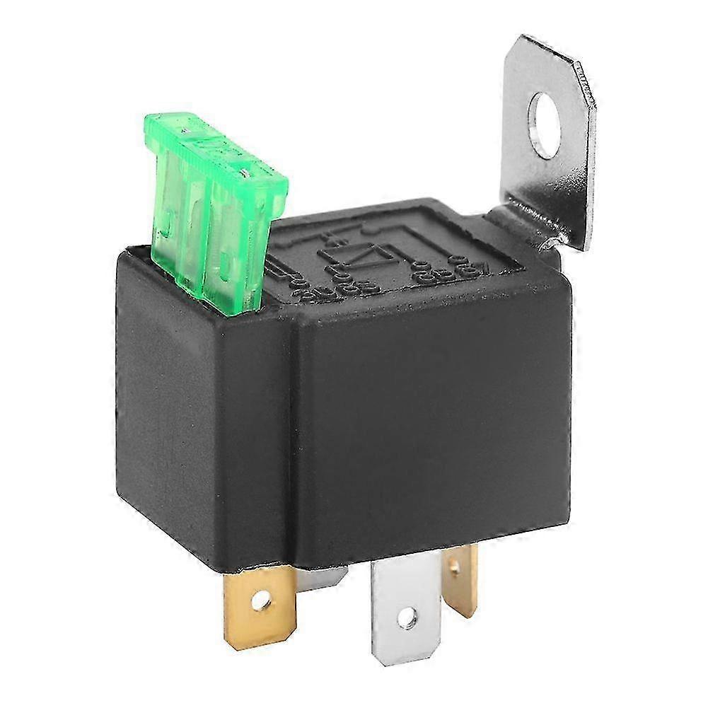 High quality With fuse 30A relay 12VDC black shell