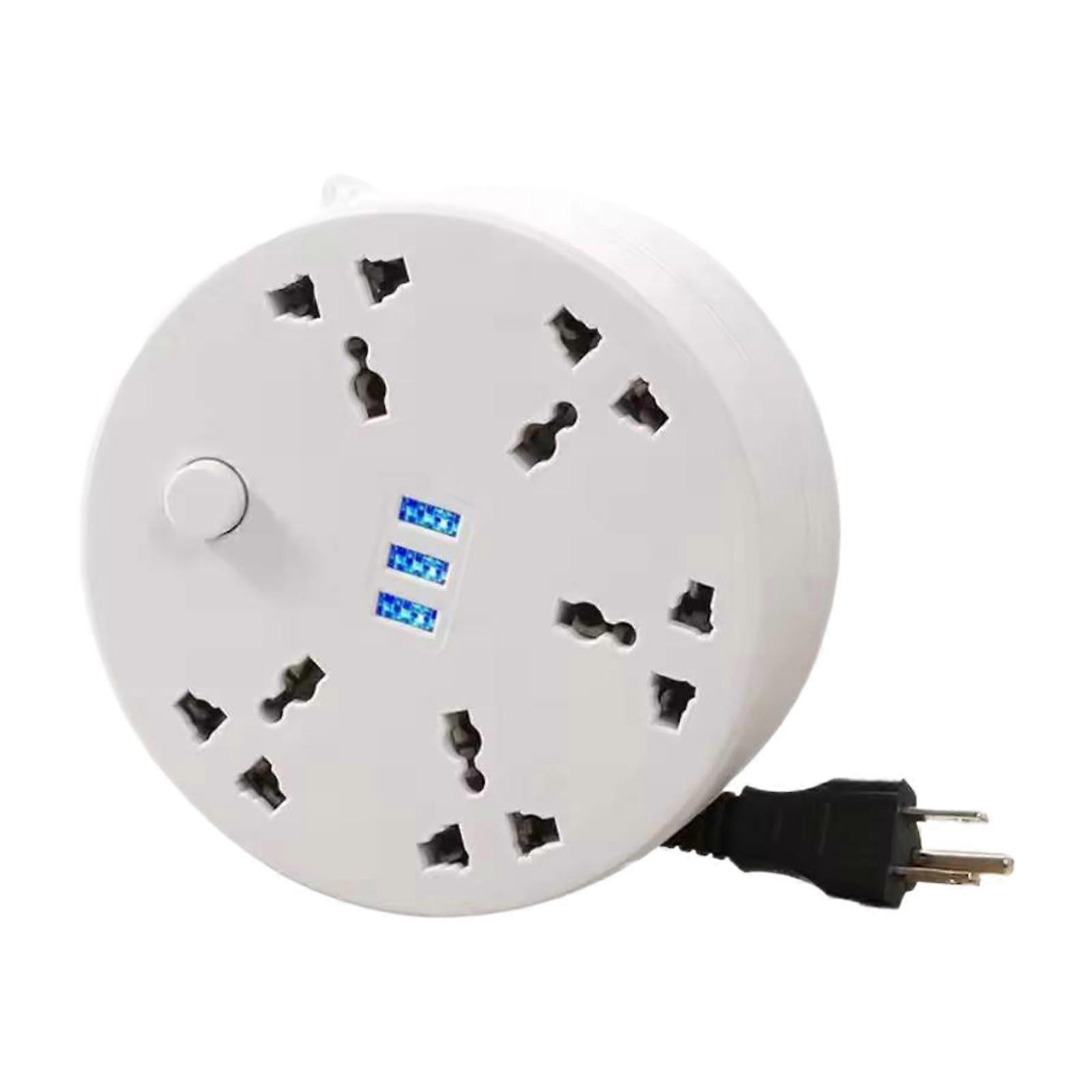 Power Strip Compact Convenient Power Extension Board for Office Desk Bedroom