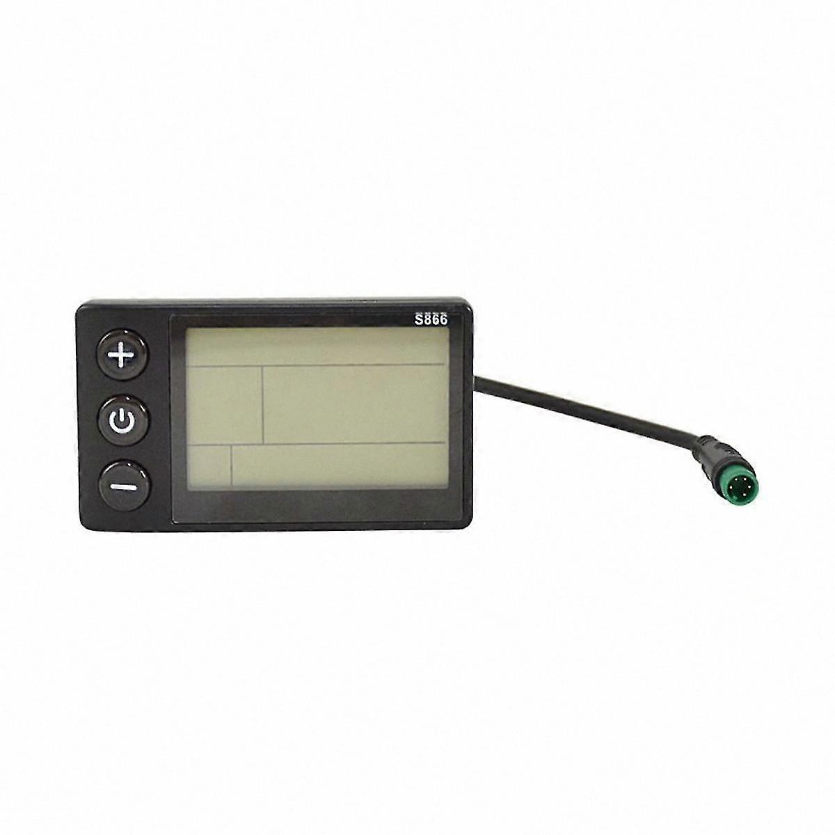 LCD Display Control Panel for Electric Bikes and Scooters with Waterproof Connector