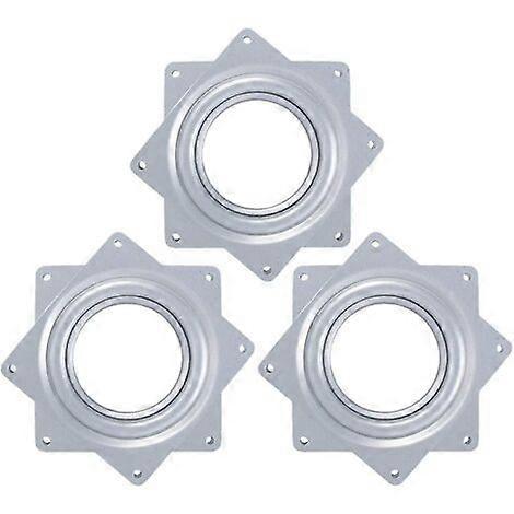 Turntable Ball Bearing, 3 Pieces Swivel Bearing 360 Degree Rotating Turntable for Small Di