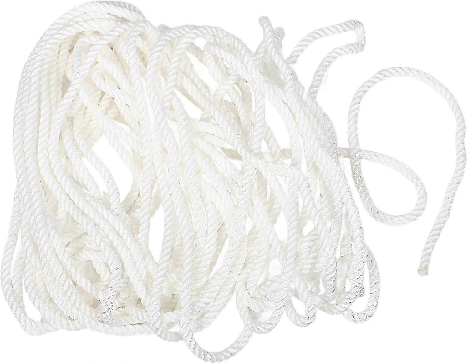 1roll Double- White Nylon Dock Lines for Boating Heavy Duty Rope for Mooring and