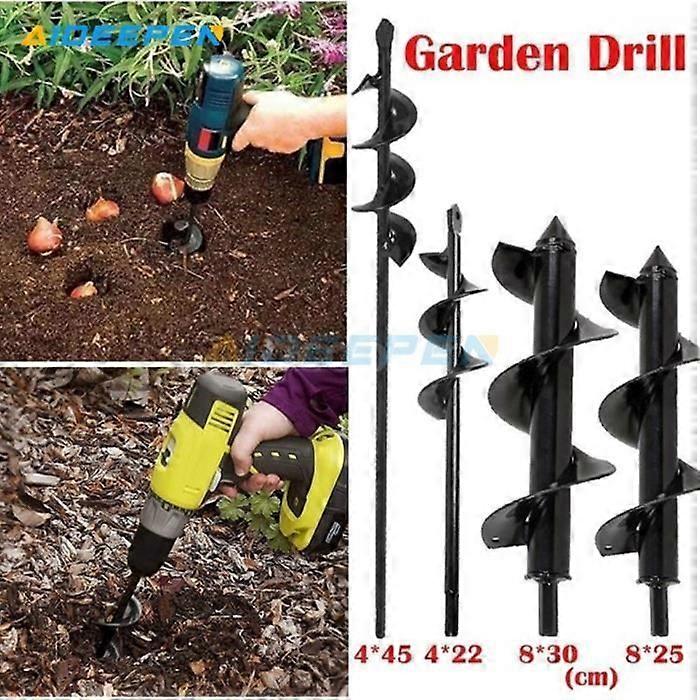 Auger Drill Bit - Universal - 30x8 cm - Steel - Garden Tool - Digging Holes