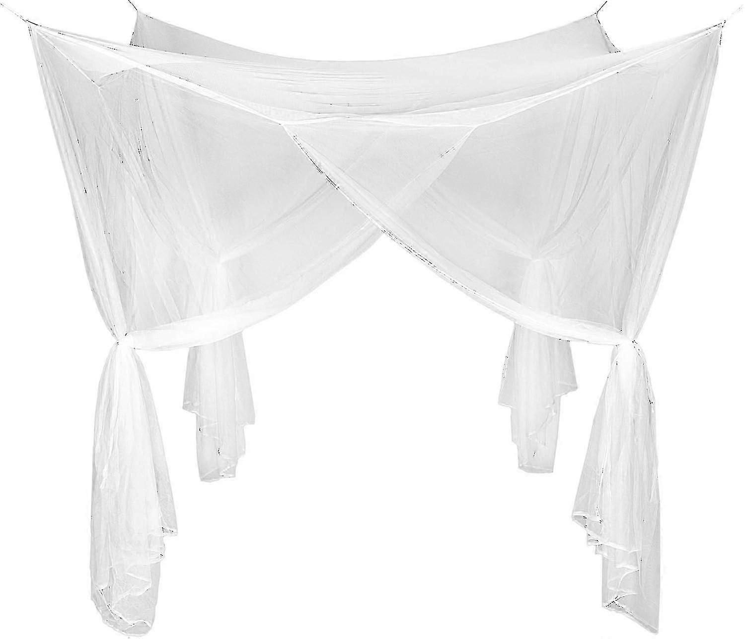 Mosquito Net for Bed Canopy 200x220x250cm White Insect Screen Mesh Tent