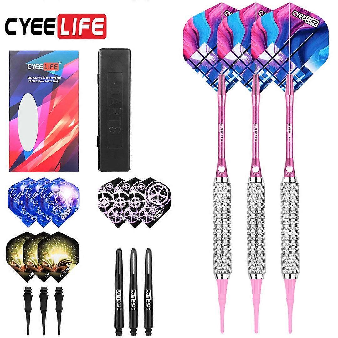 Soft Tip Darts Set 16/18g With Extra Tips For Electronic Dartboards