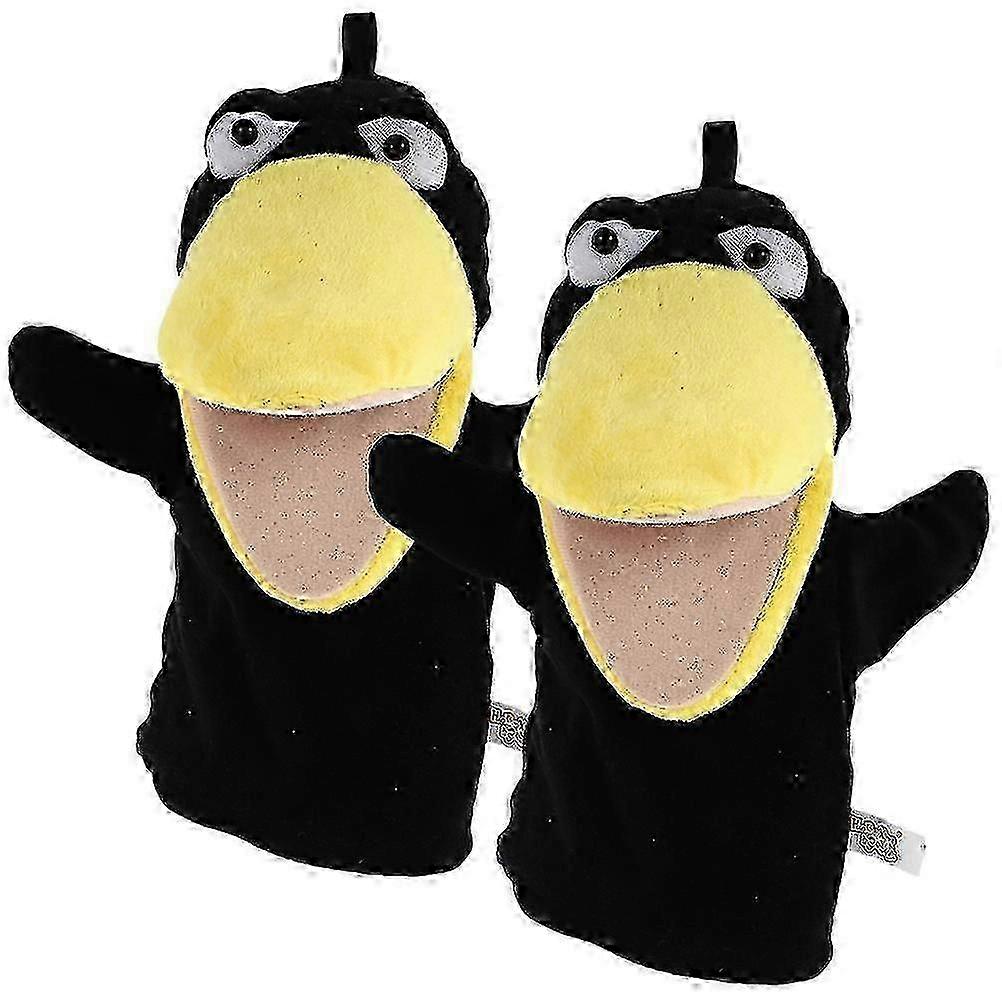 Cartoon Hand Puppets 2-Pack Soft Material Parent-Child Interactive Storytelling Toys