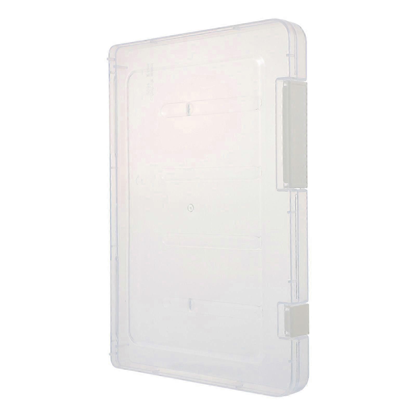 1Pc Durable Document File Storage Box Practical Desktop Storage Holder (As Shown)