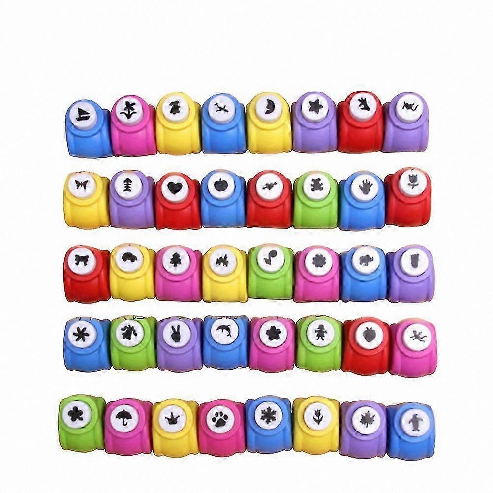 40Pcs Alloy Craft Punch Set for Kids Scrapbooking and DIY Projects