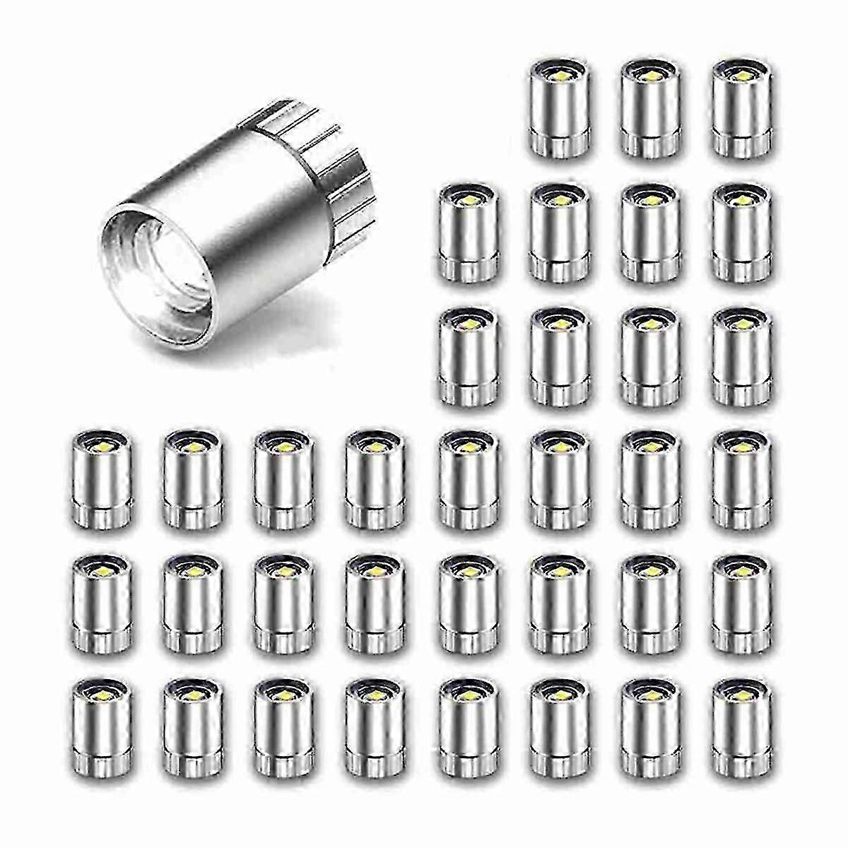 36Pcs Miniature Lights for ,Miniature LED Lights for Handcraft,Mini Spot Lights Battery Operated(Cold White)