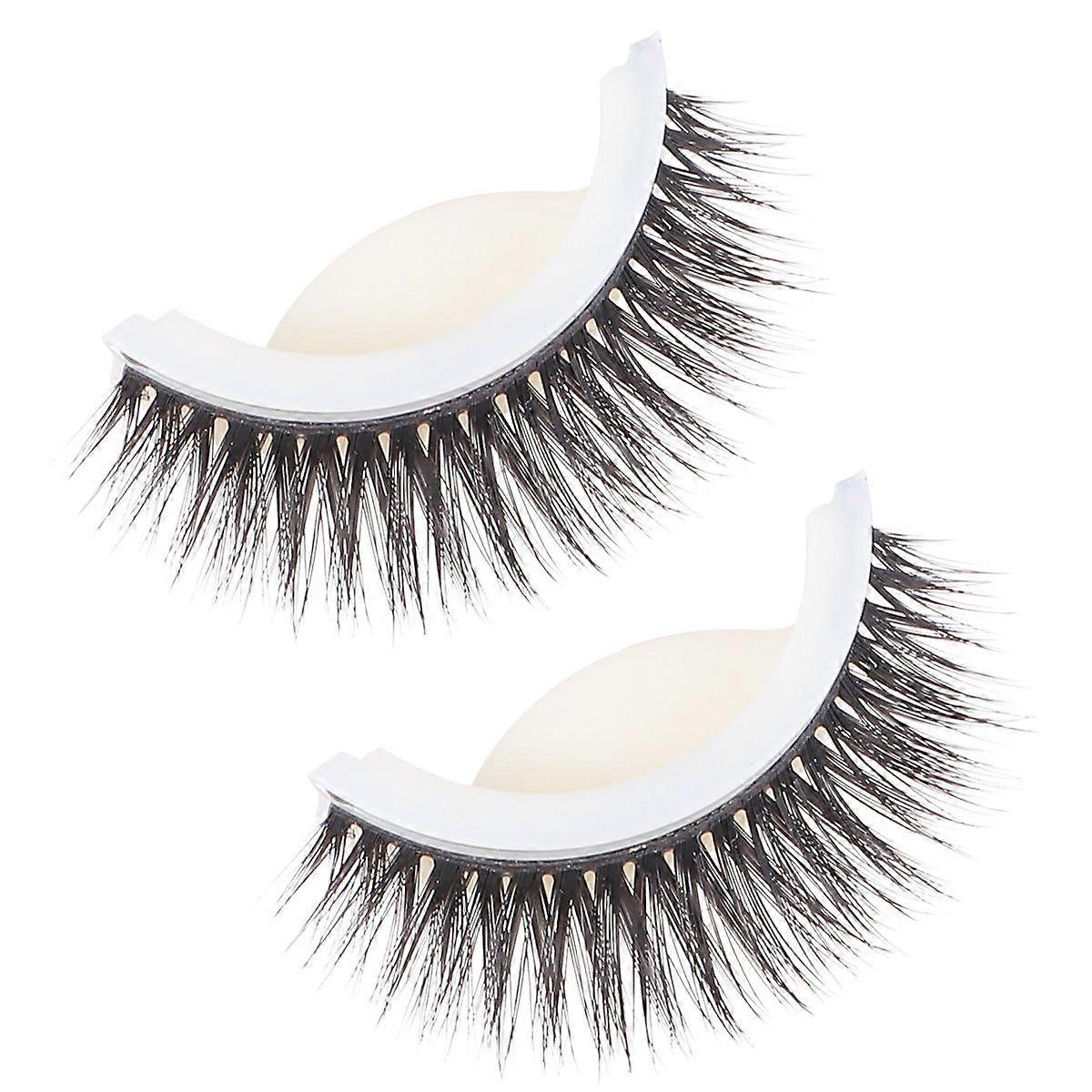 Reusable 3D Thick False Eyelashes Self-Adhesive Natural Eye Lashes Eyelashes Extension Tools (Style 05)