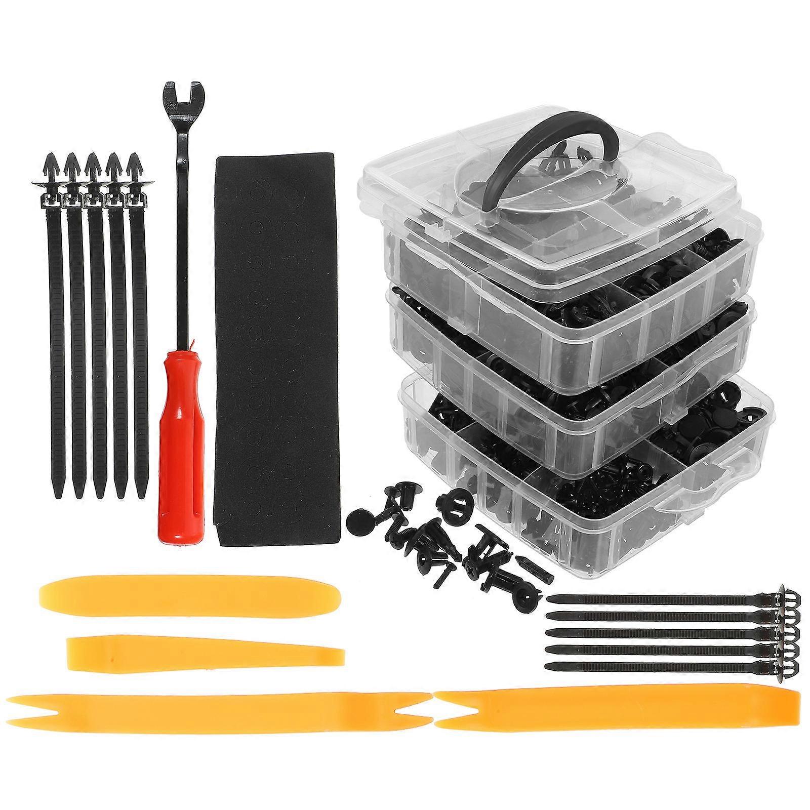 Push Pin Fastener for Car Body Moulding with 620Pcs and Screwdriver